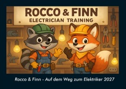 Cover-Bild zum Titel 'Rocco & Finn - Auf dem Weg zum Elektriker 2027 Fotokalender DIN A4' von 'Tobias Schmitt, Kevin Heber'
