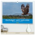 Greifvögel - wild und schön (hochwertiger Premium Wandkalender 2024 DIN A2 quer), Kunstdruck in Hochglanz - Bruno Pohl