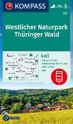 Cover-Bild zum Titel 'KOMPASS Wanderkarte 812 Westlicher Naturpark Thüringer Wald 1:50.000' von ''