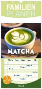 Familienplaner 2024 - Matcha - Grüner Muntermacher mit 5 Spalten (Wandkalender, 21 x 45 cm) CALVENDO - Sf Sf