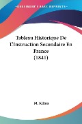 Tableau Historique De L'Instruction Secondaire En France (1841) - M. Kilian