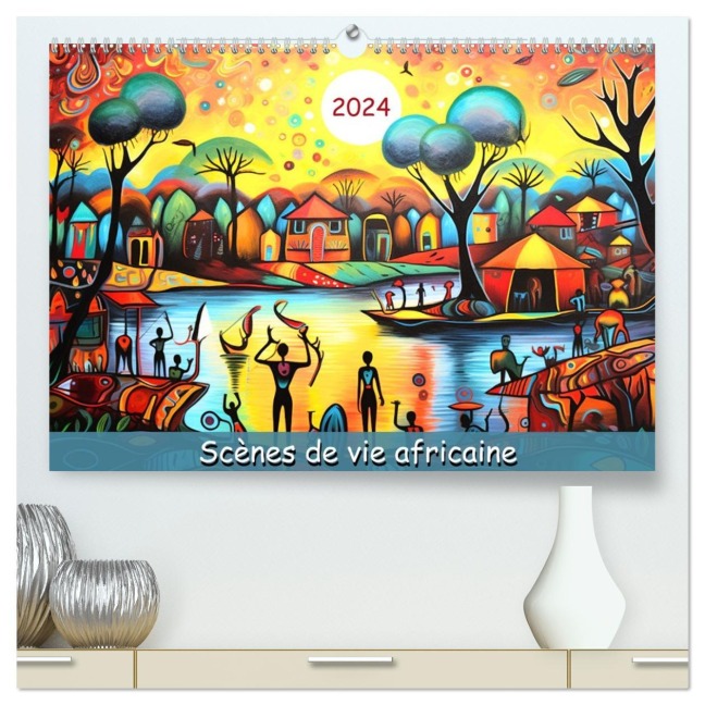 Scènes de vie africaine (Calendrier mural 2026 DIN A2 vertical) calendrier de bureau - Marie-Ange Pagnon