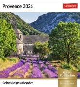 Provence Sehnsuchtskalender 2026 - Wochenkalender mit 53 Postkarten - 