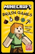 Cover-Bild zum Titel 'Minecraft Brain Games. Über 50 Rätsel und Denkspiele' von 'Mojang AB, Minecraft'