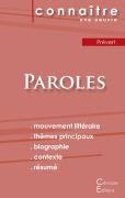 Cover-Bild zum Titel 'Fiche de lecture Paroles de Prévert (Analyse littéraire de référence et résumé complet)' von 'Jacques Prévert'