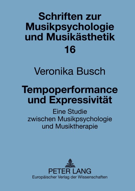 Tempoperformance und Expressivität - Veronika Busch