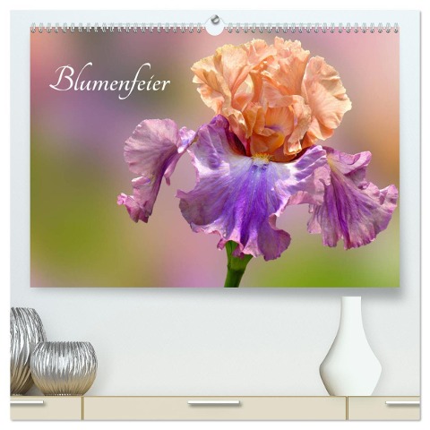 Blumenfeier (hochwertiger Premium Wandkalender 2025 DIN A2 quer), Kunstdruck in Hochglanz - Livingvisions Livingvisions