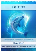 Cover-Bild zum Titel 'Delfine - Kalender (Wandkalender 2026 DIN A2 hoch), CALVENDO Monatskalender' von 'Gaby Shayana Hoffmann'