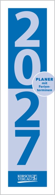 Streifenplaner Mini Blau 2027 - 
