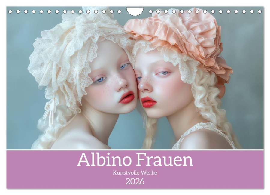 Albino Frauen - Kunstvolle Werke (Wandkalender 2026 DIN A4 quer), CALVENDO Monatskalender - Liselotte Brunner-Klaus