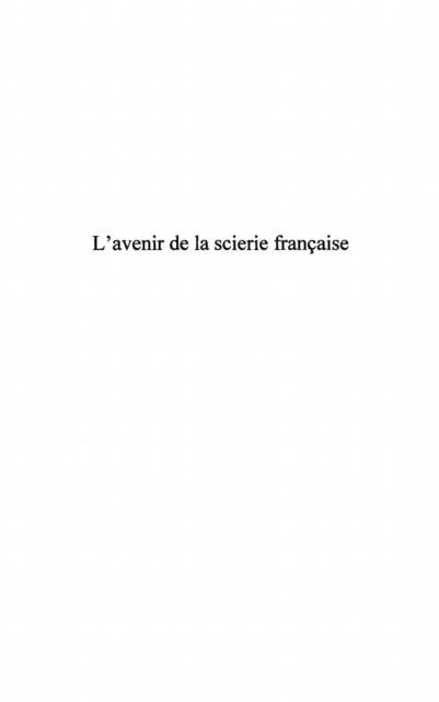 Avenir de la science francaise - Collectif