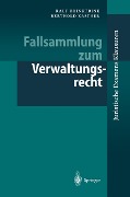 Cover-Bild zum Titel 'Fallsammlung zum Verwaltungsrecht' von 'Ralf Brinktrine, Berthold Kastner'