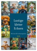 Cover-Bild zum Titel 'Lustige kleine Echsen (Wandkalender 2026 DIN A3 hoch), CALVENDO Monatskalender' von 'Steffen Gierok-Latniak'