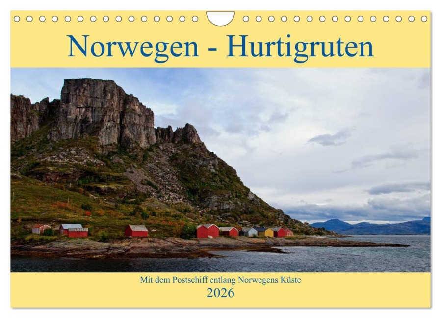 Norwegen - Hurtigruten (Wandkalender 2026 DIN A4 quer), CALVENDO Monatskalender - Borg Enders