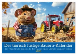 Der tierisch lustige Bauern-Kalender (Wandkalender 2025 DIN A2 quer), CALVENDO Monatskalender - Peter Rübsamen