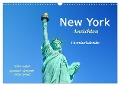 New York Ansichten - Literaturkalender (Wandkalender 2024 DIN A3 quer), CALVENDO Monatskalender - Arts 4arts