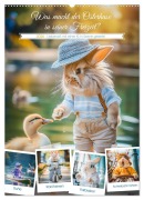 Was macht der Osterhase in seiner Freizeit (Wandkalender 2026 DIN A2 hoch), CALVENDO Monatskalender - Steffen Gierok-Latniak