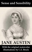 Cover-Bild zum Titel 'Sense and Sensibility (with the original watercolor illustrations by C.E. Brock)' von 'Jane Austen'