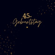 Cover-Bild zum Titel '45. Geburtstag- Gästebuch Blanko' von 'Julia S. Klein'