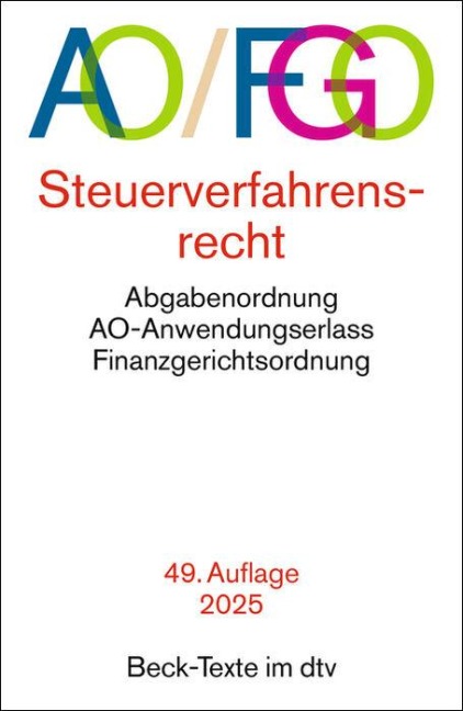 Abgabenordnung. AO / FGO - 