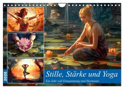 Cover-Bild zum Titel 'Stille, Stärke und Yoga (Wandkalender 2026 DIN A4 quer), CALVENDO Monatskalender' von 'Kerstin Waurick'
