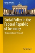 Cover-Bild zum Titel 'Social Policy in the Federal Republic of Germany' von 'Hans F. Zacher'