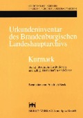 Cover-Bild zum Titel 'Urkundeninventar des Brandenburgischen Landeshauptarchivs - Kurmark' von ''