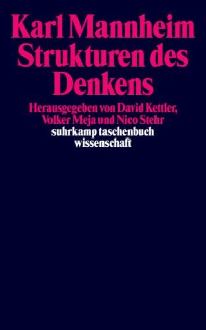 Strukturen des Denkens - Karl Mannheim