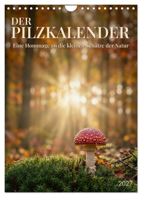 DER PILZKALENDER (Wandkalender 2027 DIN A4 hoch), CALVENDO Monatskalender - Max Steinwald