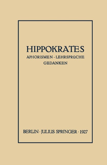 Hippokrates - Arnold Sack
