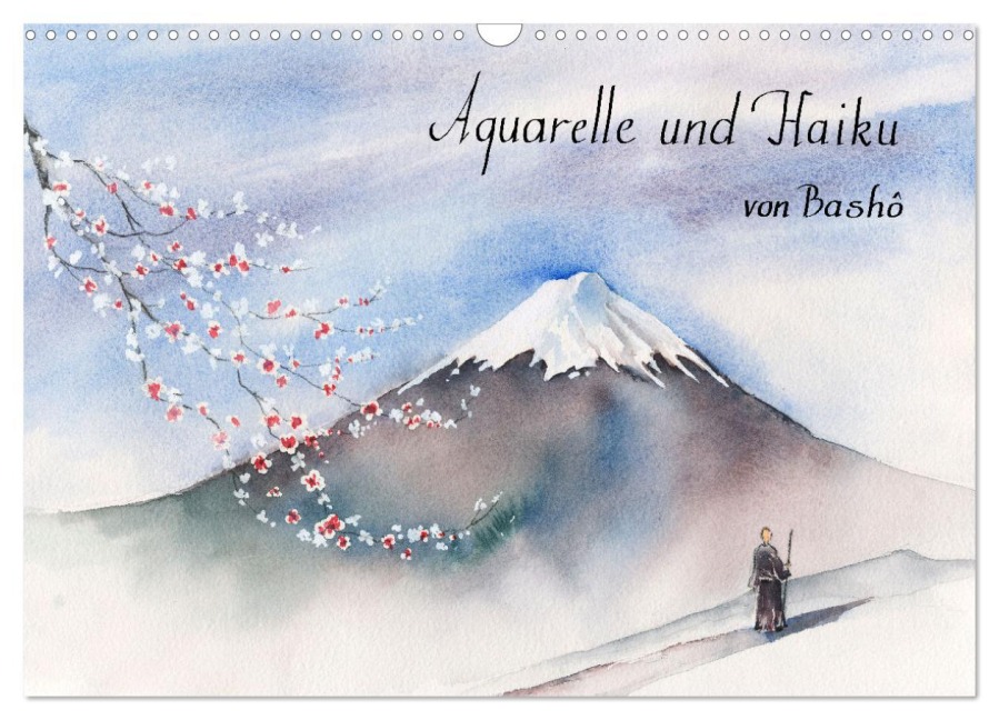 Aquarelle und Haiku von Basho (Wandkalender 2026 DIN A3 quer), CALVENDO Monatskalender - Jitka Krause
