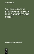Cover-Bild zum Titel 'Strafgesetzbuch für das Deutsche Reich' von ''