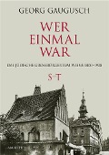 Cover-Bild zum Titel 'Wer einmal war' von 'Georg Gaugusch'