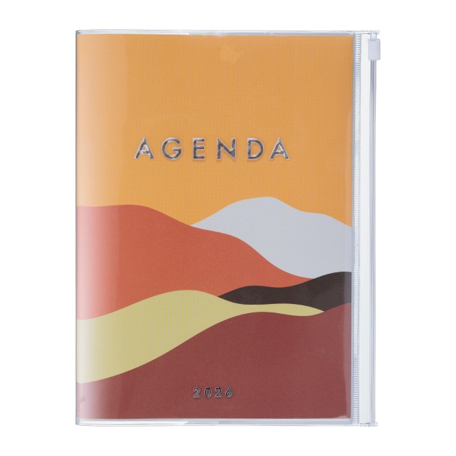 MARK'S 2025/26 Taschenkalender, A5 Mountain // Orange - 