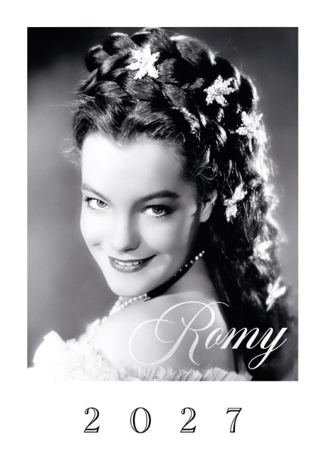 Romy Kalender 2027: Großer Wandkalender mit 12 Aufnahmen der Sissi-Darstellerin Romy Schneider. - 