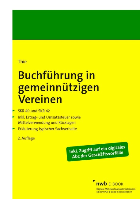 Buchführung in gemeinnützigen Vereinen - Bernhard Thie