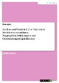 Analyse und Vergleich von Nationalen Wettbewerbsverfahren. Zugangsbeschränkungen und Optimierungsmöglichkeiten - 