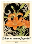 Cover-Bild zum Titel 'Blüten im reinsten Jugenstil (Wandkalender 2027 DIN A4 hoch), CALVENDO Monatskalender' von 'Claudia Kleemann'