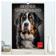 Cover-Bild zum Titel 'Berner Sennenhund - gutmütig und treu (hochwertiger Premium Wandkalender 2026 DIN A2 hoch), Kunstdruck in Hochglanz' von 'Peter Roder'