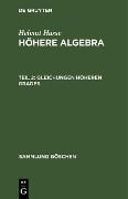 Cover-Bild zum Titel 'Gleichungen höheren Grades' von 'Helmut Hasse'