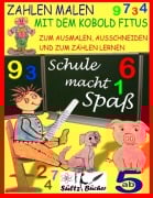 Cover-Bild zum Titel 'Zahlen malen mit dem Kobold Fitus - zum Ausmalen, Ausschneiden und zum Zählen lernen' von 'Uwe H. Sültz, Renate Sültz'