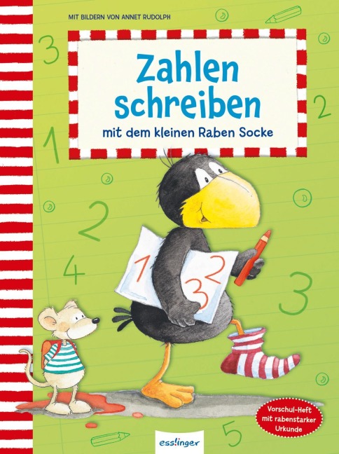 Zahlen schreiben mit dem kleinen Raben Socke - 