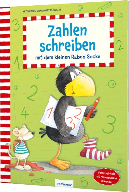 Zahlen schreiben mit dem kleinen Raben Socke - 