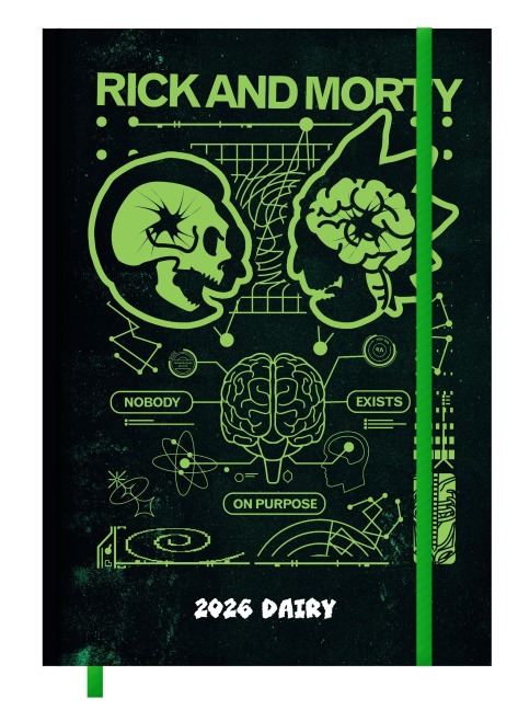 RICK AND MORTY - Buchkalender im Format 14,8 x 21 - 