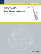 Cover-Bild zum Titel 'Cinq danses exotiques' von 'Jean Françaix'