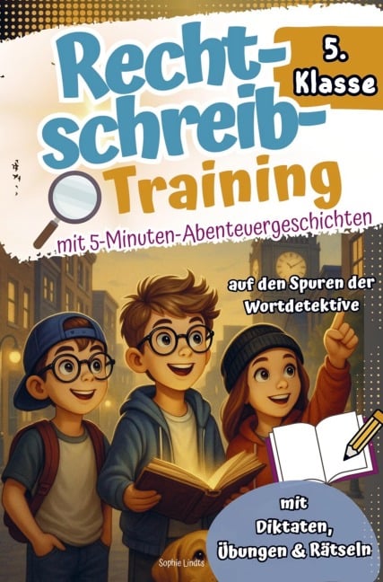 Rechtschreibtraining 5. Klasse I Mit 5-Minuten-Abenteuergeschichten - Auf den Spuren der Wortdetektive - Mit Diktaten, Übungen & Rätseln. - Sophie Lindts
