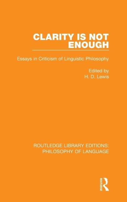 Clarity Is Not Enough - 