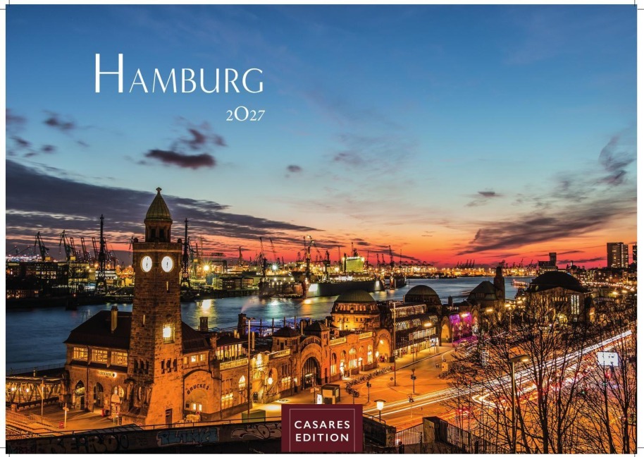 Hamburg Kalender 2027 - Wandkalender | Fotokalender Deutschland 35x24cm - mit 12 beeindruckenden Bildern mit stimmungsvollen Motiven von Hafen, Elbe, Speicherstadt und hanseatischem Flair - 