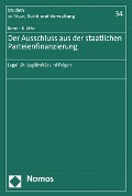Cover-Bild zum Titel 'Der Ausschluss aus der staatlichen Parteienfinanzierung' von 'Ramin Nikkho'