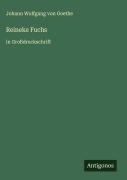 Cover-Bild zum Titel 'Reineke Fuchs' von 'Johann Wolfgang von Goethe'